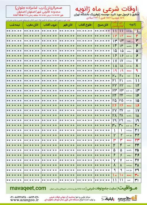 پیش نمایش فایل تصویری اوقات شرعی