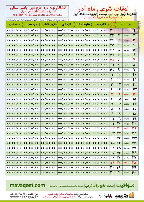 پیش نمایش فایل تصویری اوقات شرعی