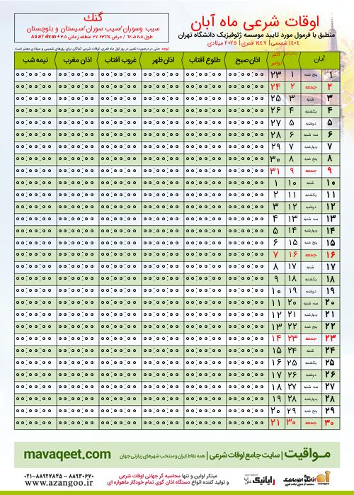 پیش نمایش فایل تصویری اوقات شرعی