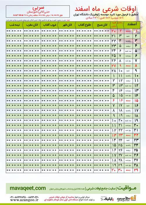 پیش نمایش فایل تصویری اوقات شرعی