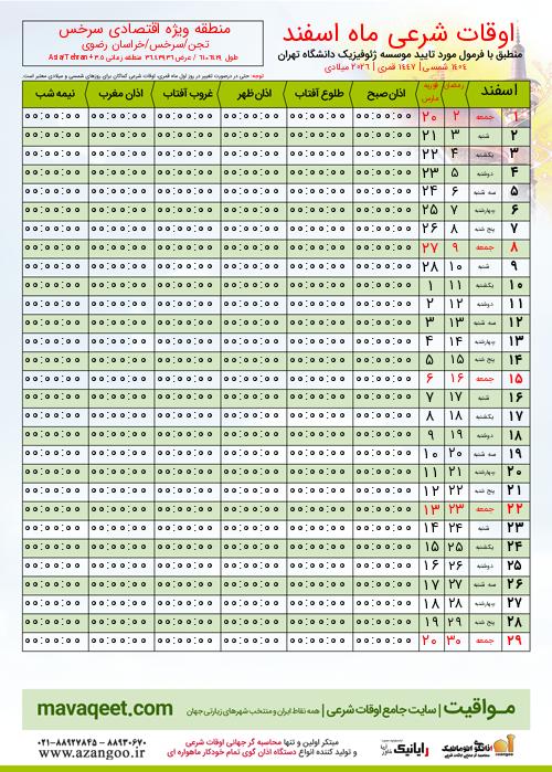 پیش نمایش فایل تصویری اوقات شرعی