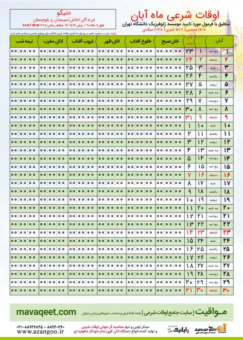 پیش نمایش فایل تصویری اوقات شرعی